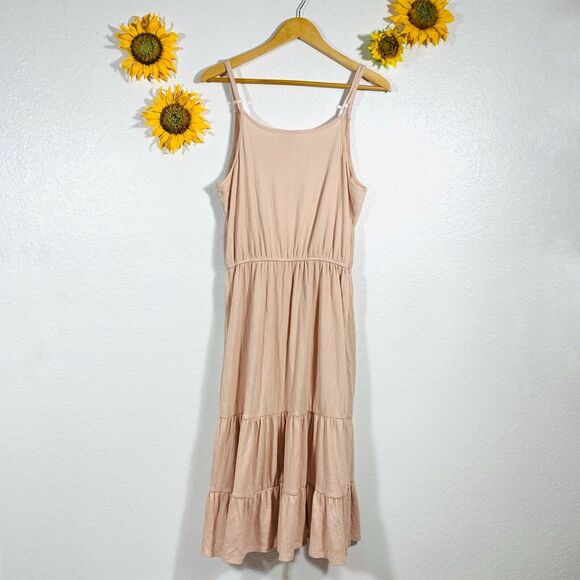 Knox Rose Light Pink Spaghetti Strap Midi Dress Size Large Women’s - Picture 4 of 6